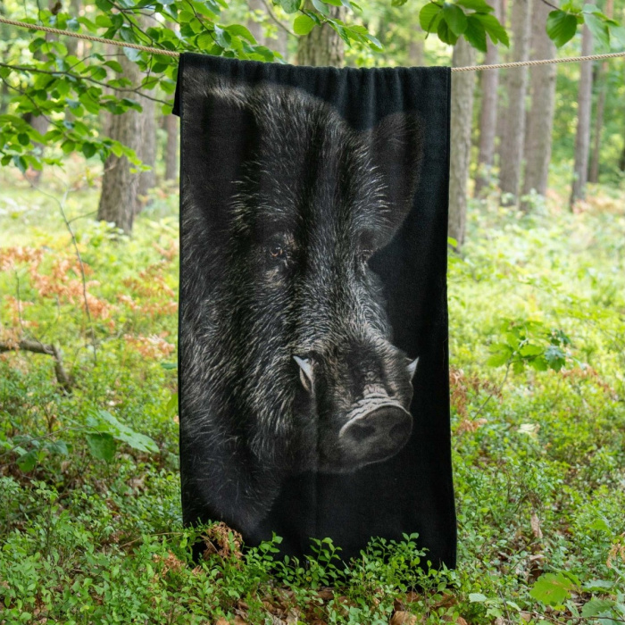 Ręcznik ZWOLTEX DZIK czarny